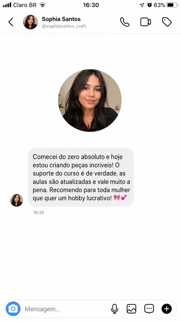 Depoimento de Sophia Santos