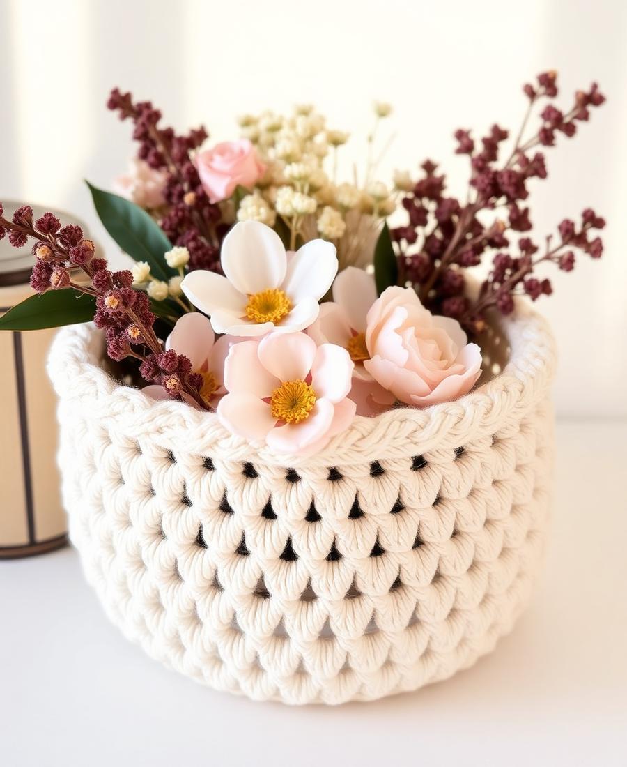 Cesto com flores